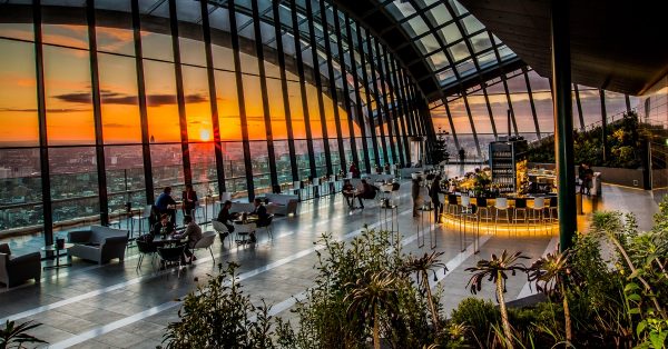 sky garden Christmas drinks