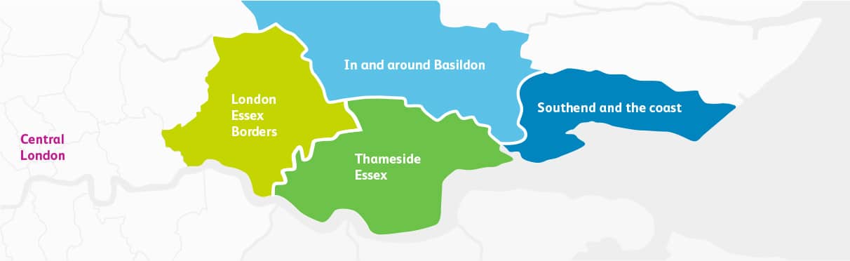 south essex route map bottom