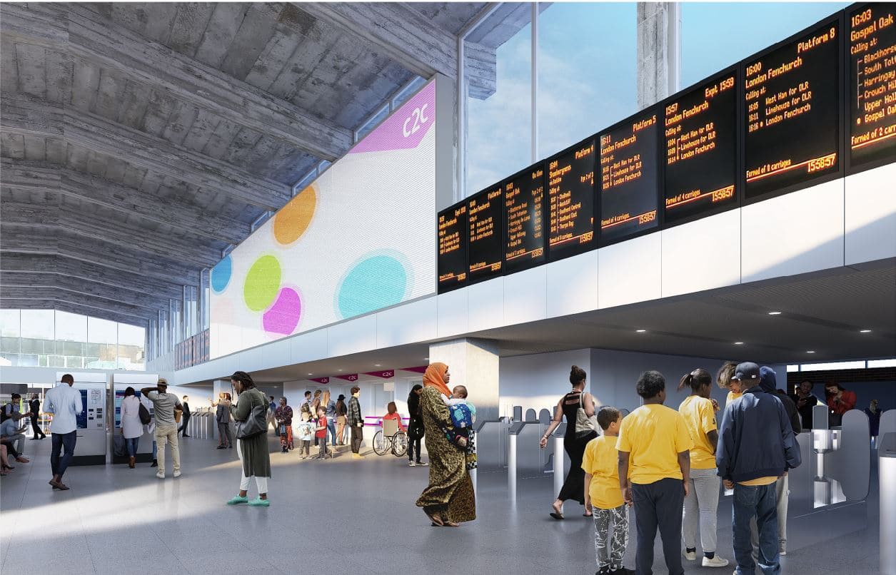 Barking Station Proposed Internal View Light