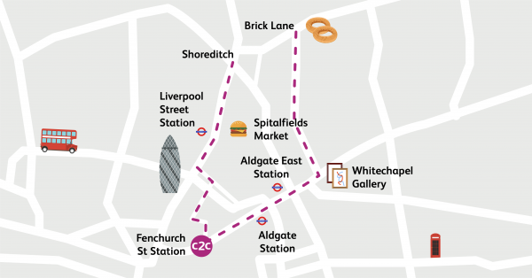 Walking Routes London Fenchurch Street To Spitalfields