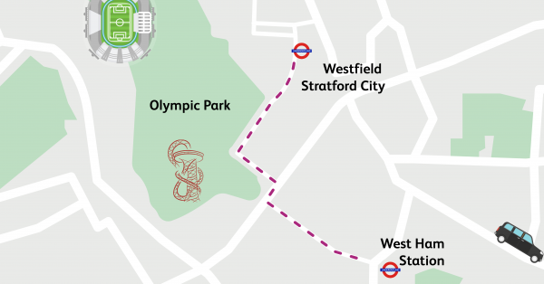 Walking Routes London West Ham To Westfield