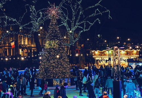 Ice skating in London