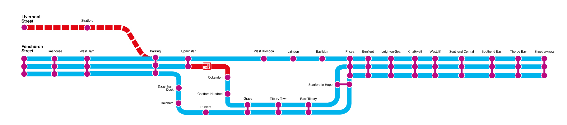 Service Alterations Map