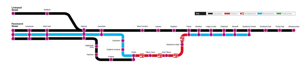 Service Alterations Map